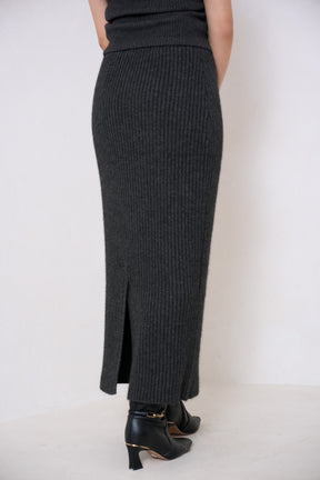 【10月中旬発送】Lydie Ribbed Knit Skirt