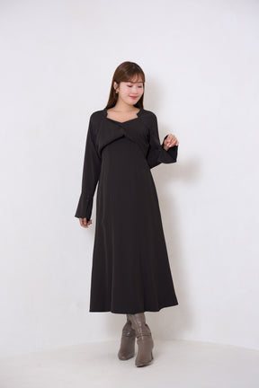 【10月中旬発送】Elsie Twist-Front Dress