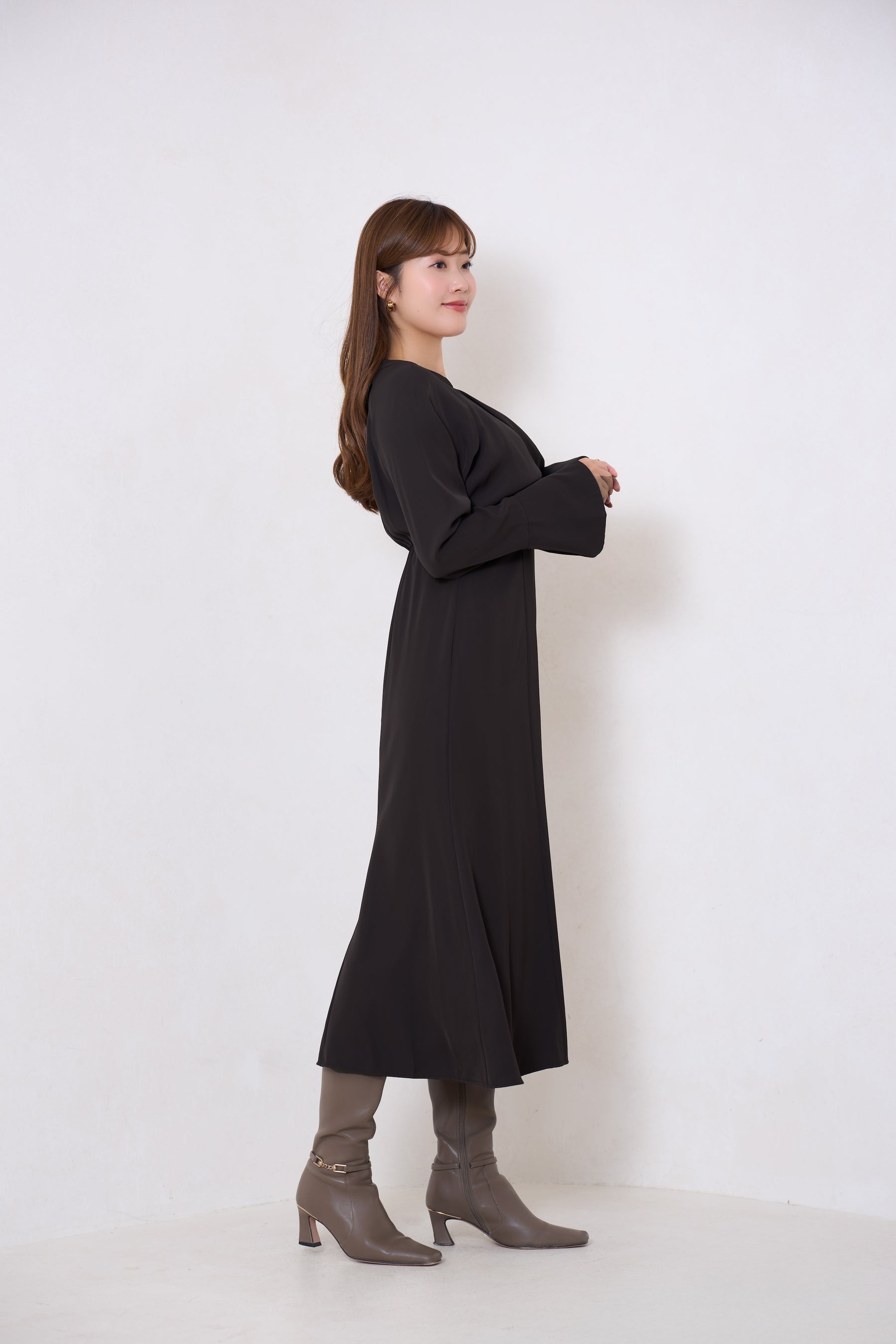 【10月中旬発送】Elsie Twist-Front Dress