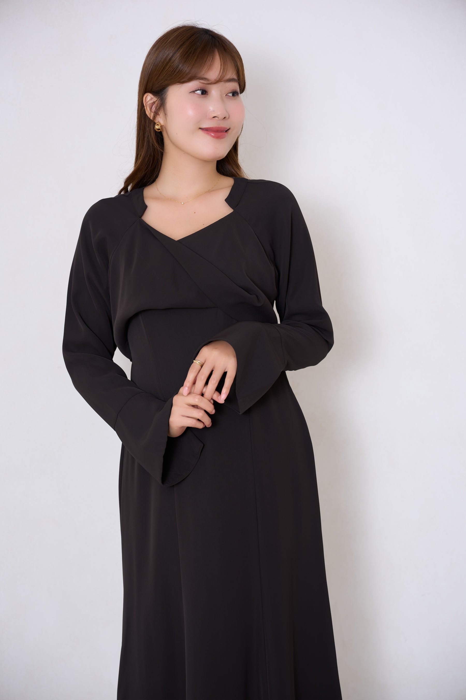 【10月中旬発送】Elsie Twist-Front Dress