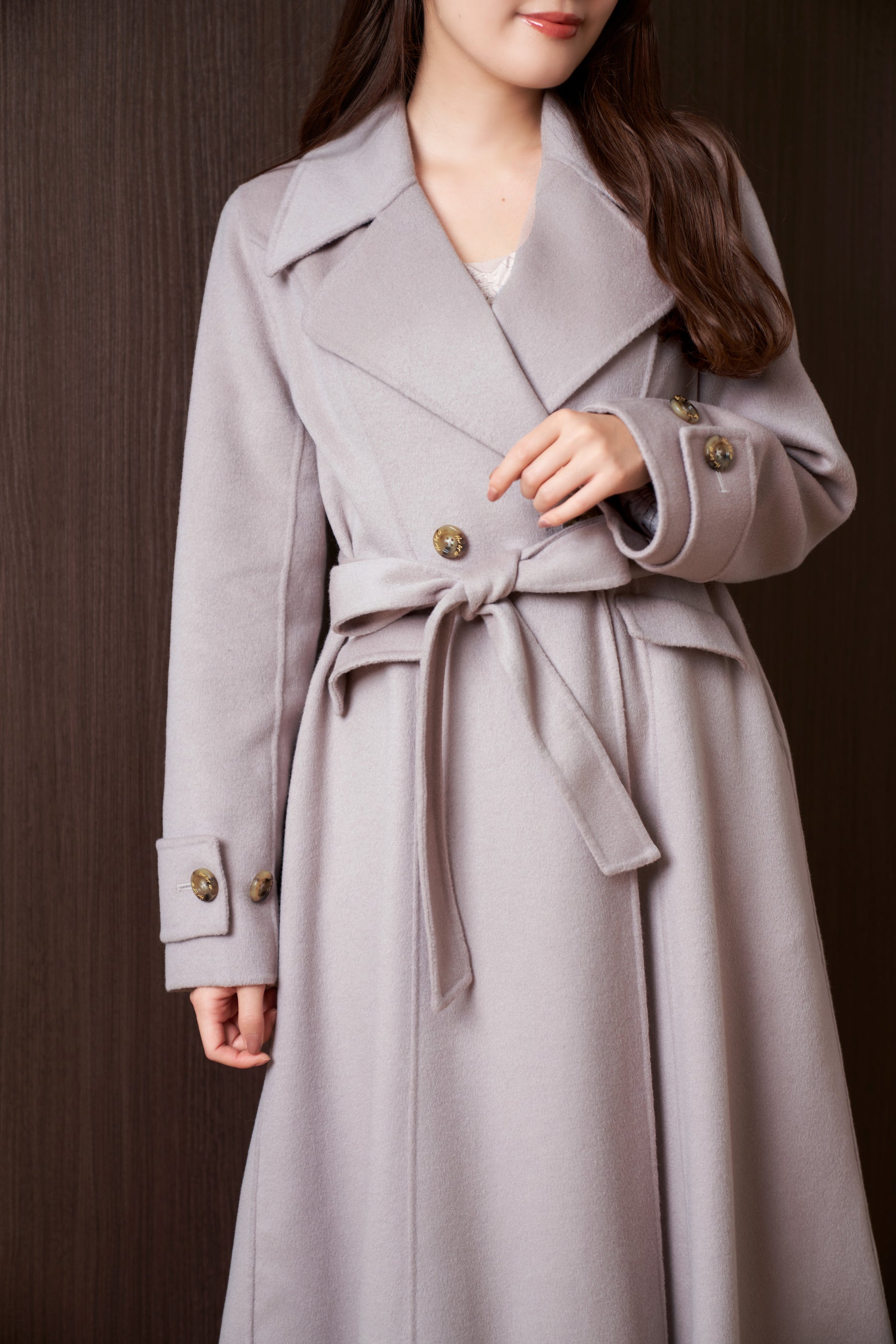 売り出し最安値 Hamilton Wool River Dress Coat mocha 新品 ...