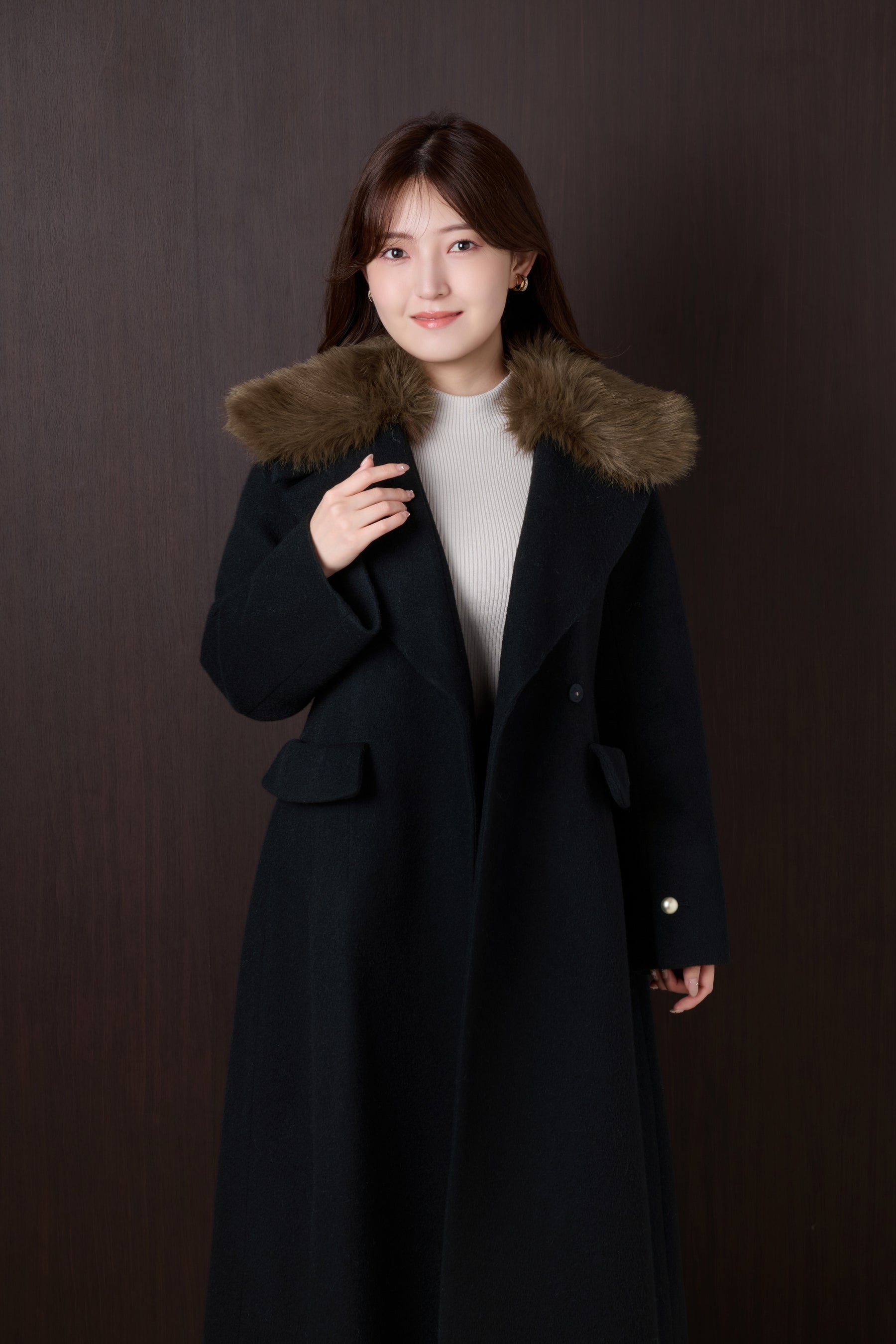 snidel THE COAT LABO プリーツウールコート MOC 10月中旬発送】Nicole Wool-Blend Longline Coat