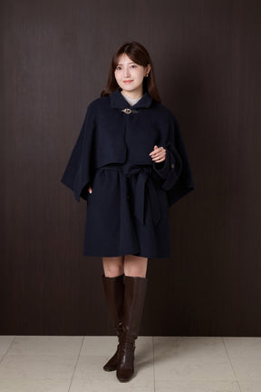 【10月下旬発送】Wool Rever Layered Cape Coat