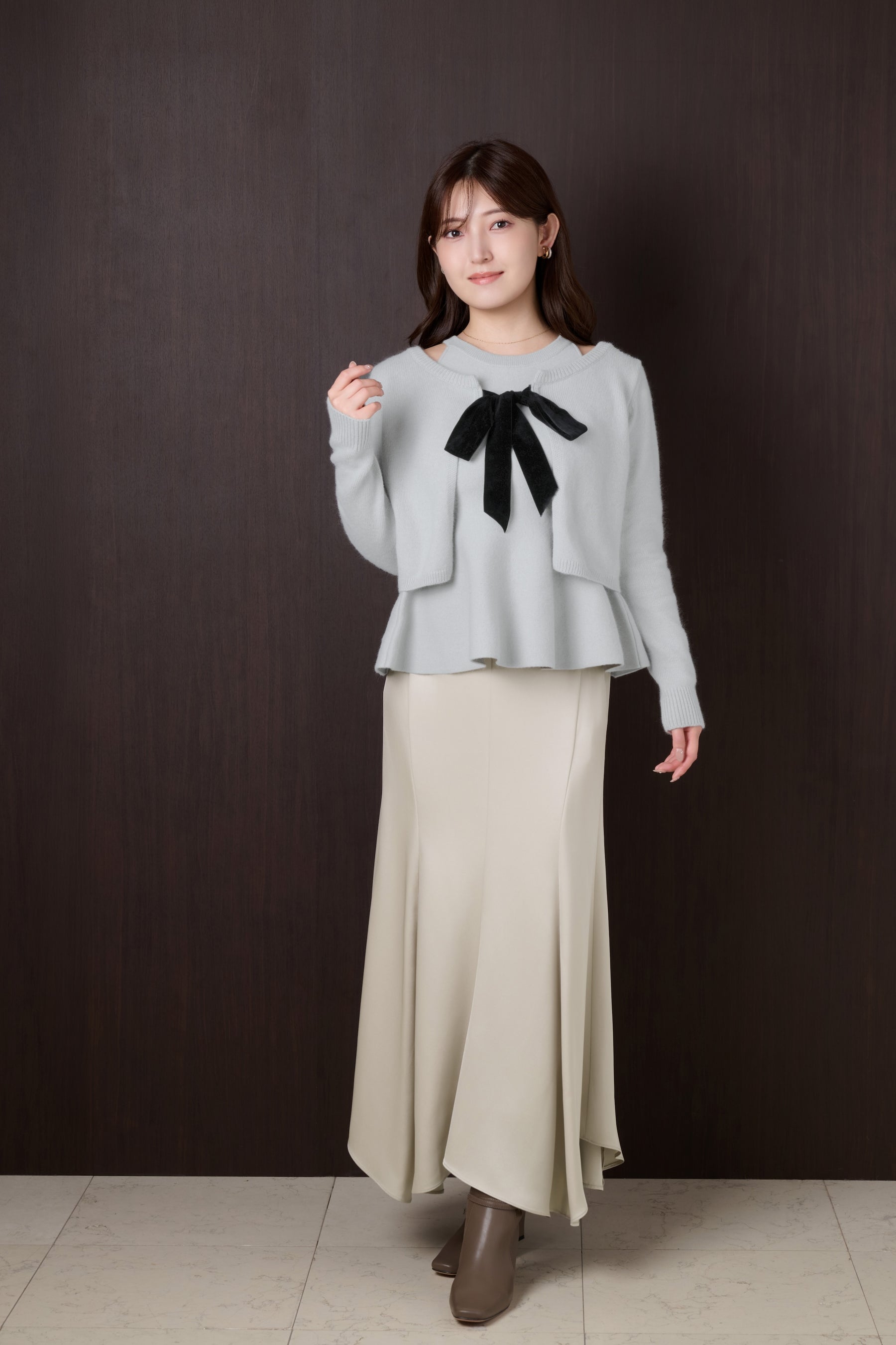 Lucille Peplum Knit Ensemble