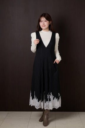 Florence Lace-Trim Jumper Dress