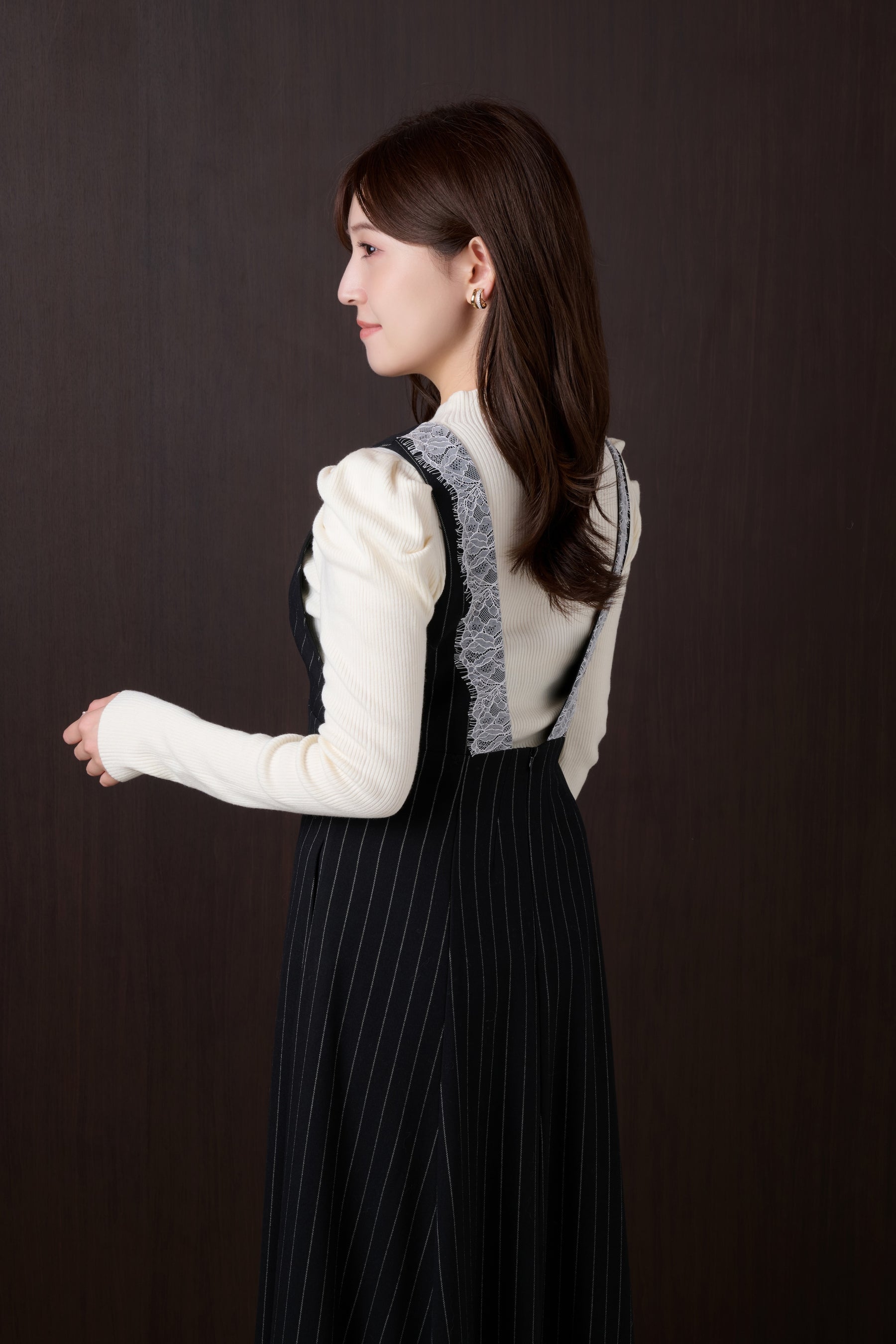 Florence Lace-Trim Jumper Dress
