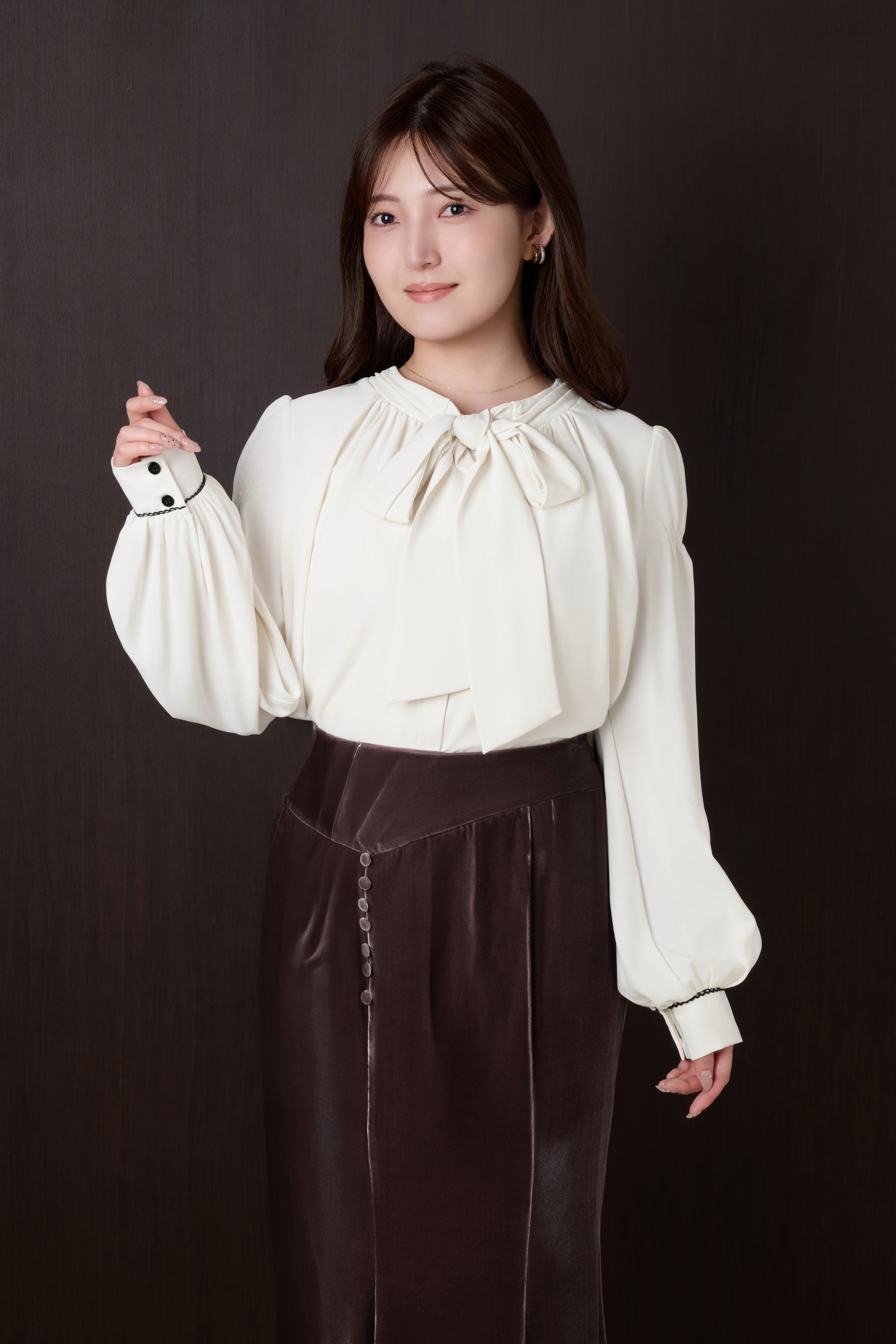 Fluid Bow-Tie Blouse