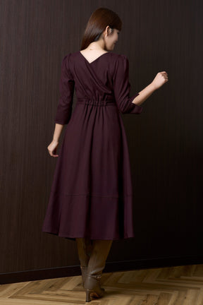 Grand Twill Ruffled Dress