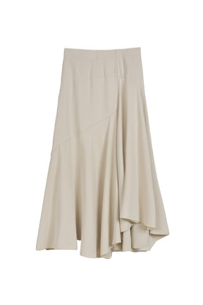 Asymmetric Draped Skirt