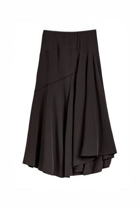 Asymmetric Draped Skirt