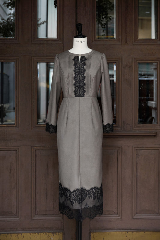 Charone Lace-Trimmed Dress