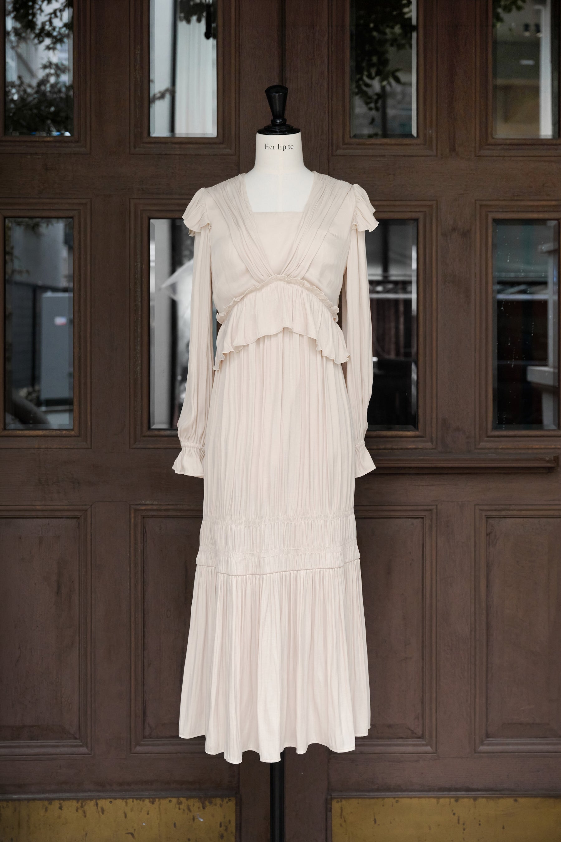 Marion Fluid Gathered Dress