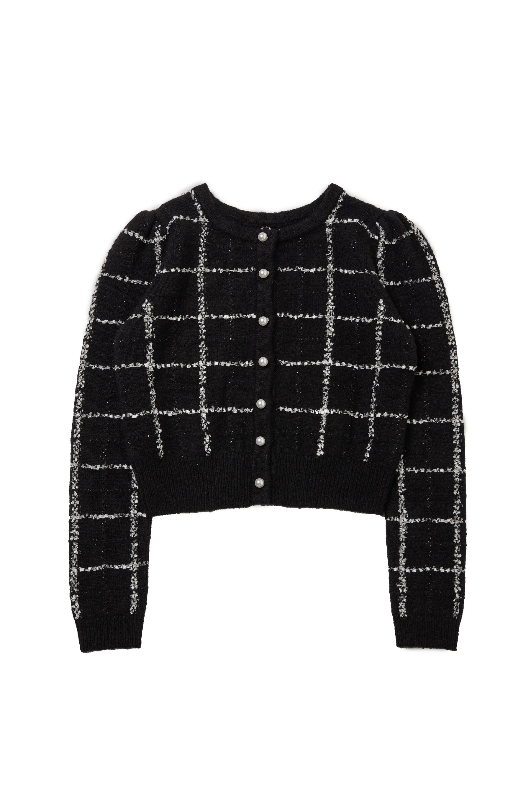 Bouncy Check Knit Pullover