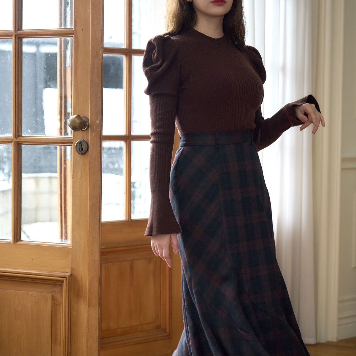 スカート Her lip to Memaid Panel Long Skirt 1001_34205.jpg?v=1760519078