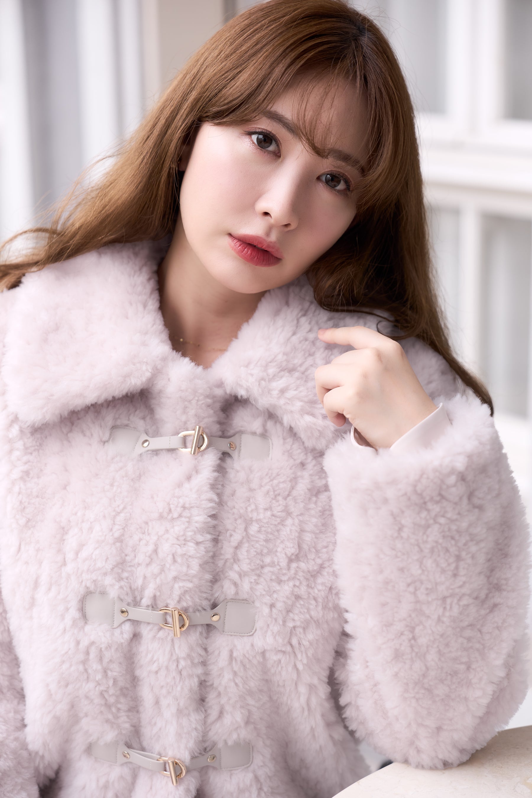 Herlipto  Faux Fur Coat サイズM herlipto ◼︎Double Breasted Shaggy Coat ¥38,000(tax in