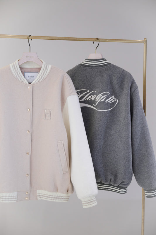 【10月中旬発送】H Logo Varsity Jacket
