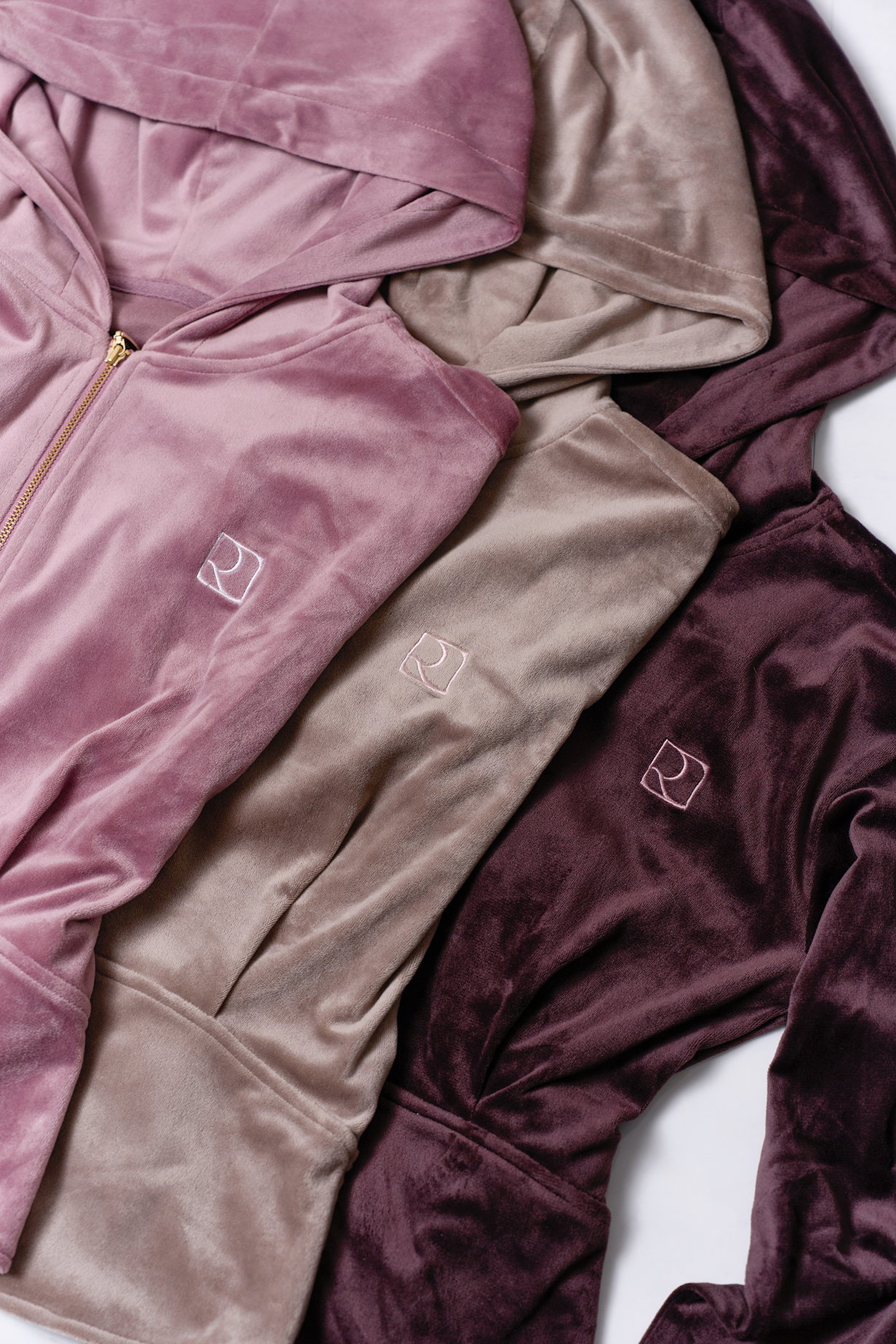 Off-Duty Sculpt Velour Zip Hoodie