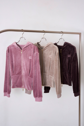 【rose】Off-Duty Sculpt Velour Set