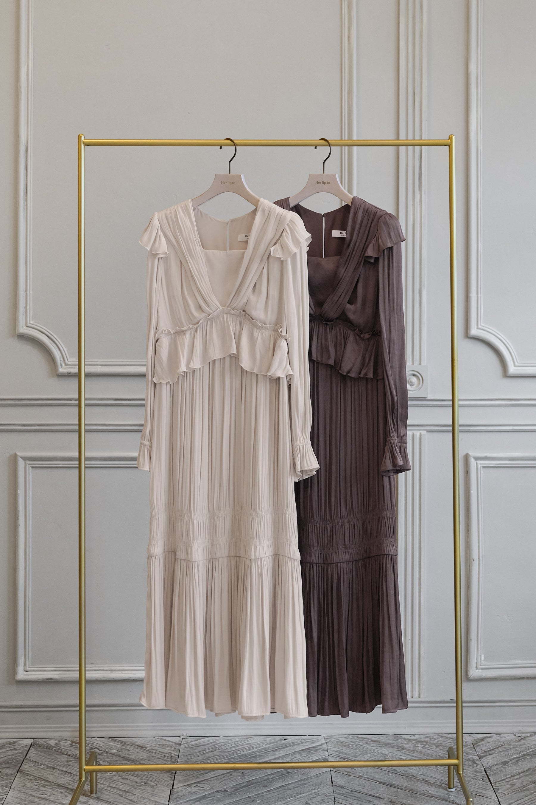 Marion Fluid Gathered Dress