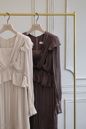 Marion Fluid Gathered Dress