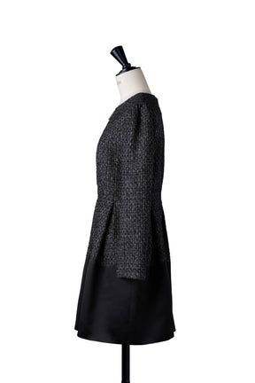Laila Tweed Zip Mini Dress