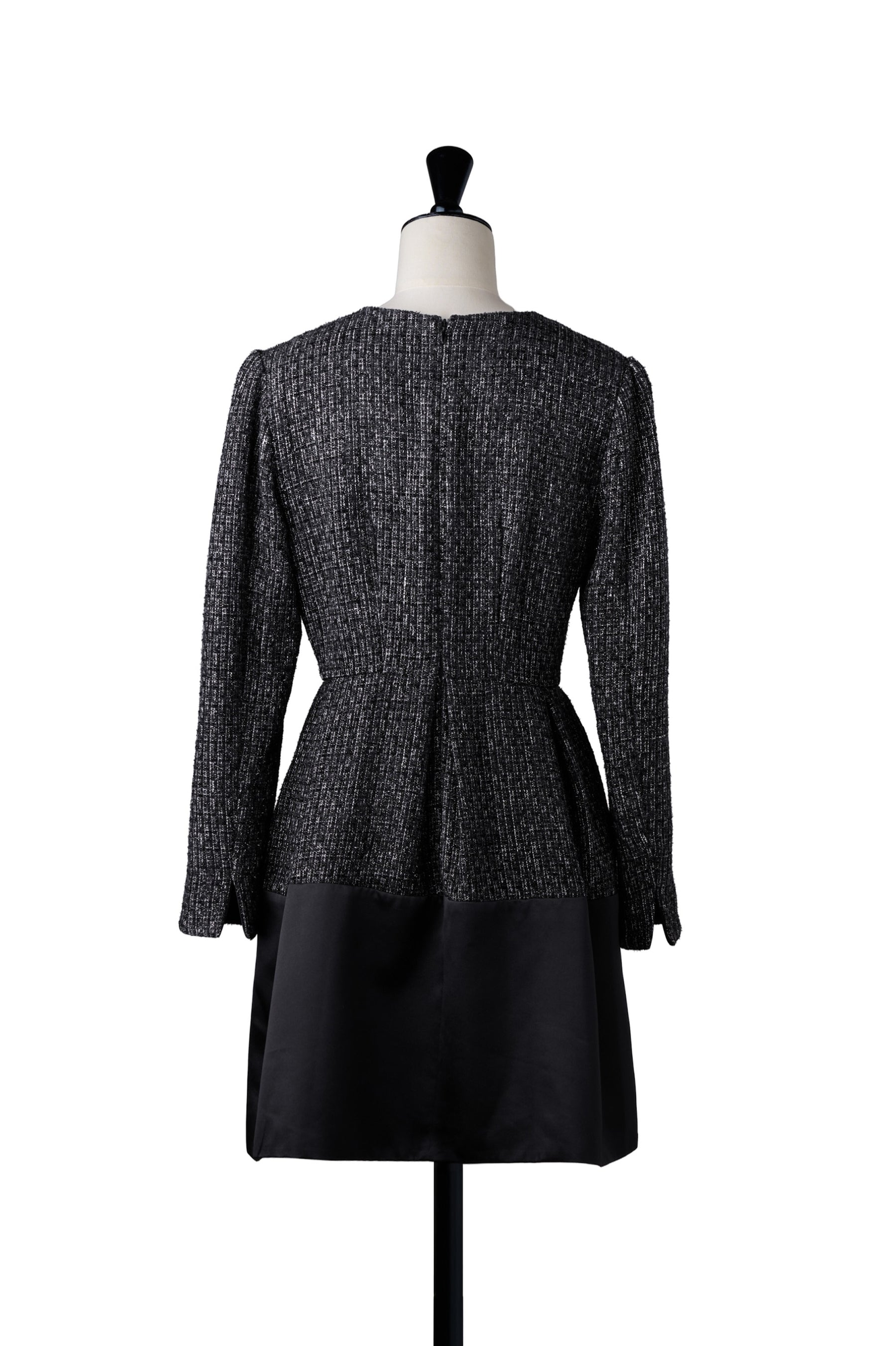 Laila Tweed Zip Mini Dress