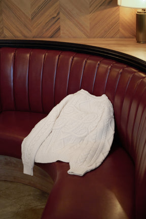 H Boa Cable Knit Cardigan