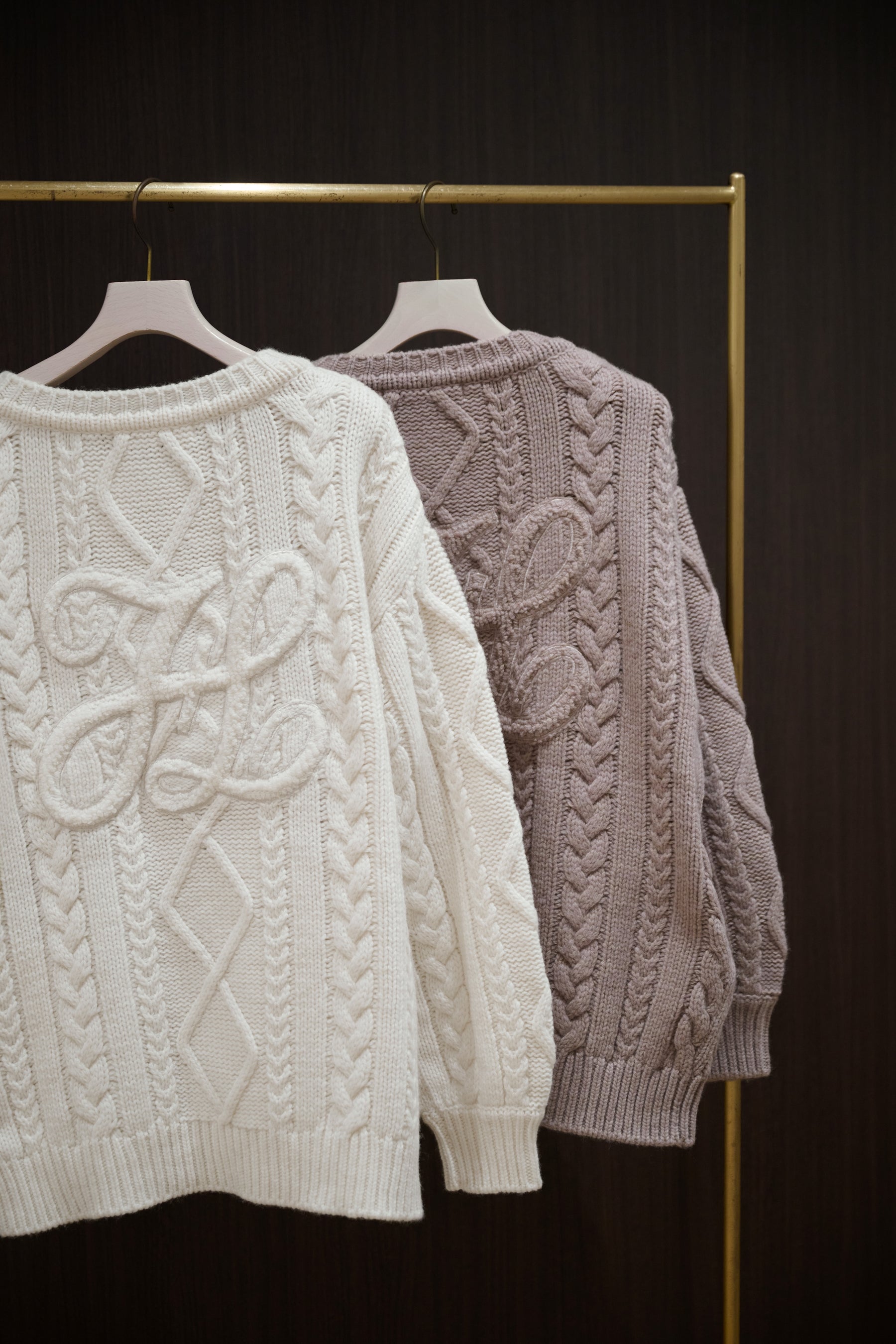 H Boa Cable Knit Cardigan