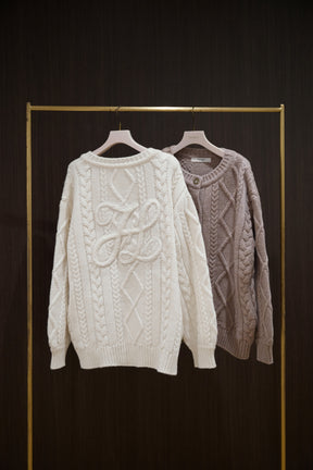 H Boa Cable Knit Cardigan