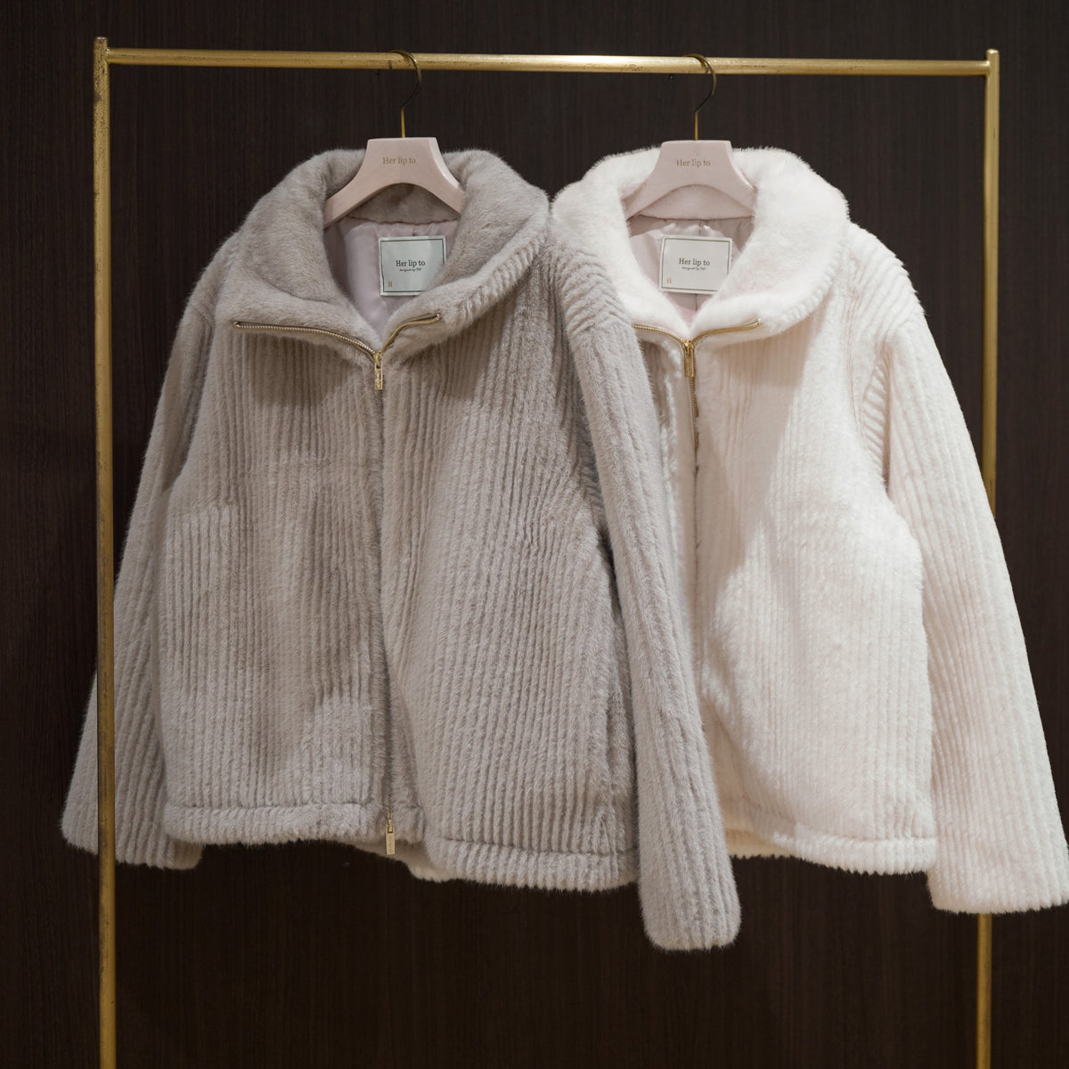 1月中旬発送】Twila Faux Fur Zip Jacket