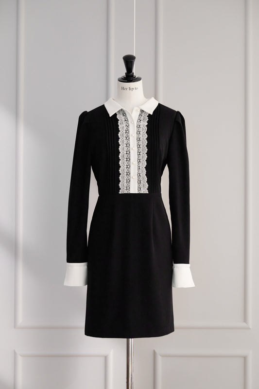 【11月中旬発送】Odette  Lace Mini Dress