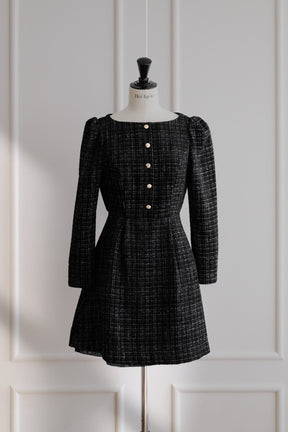 Mondrian Tweed Mini Dress
