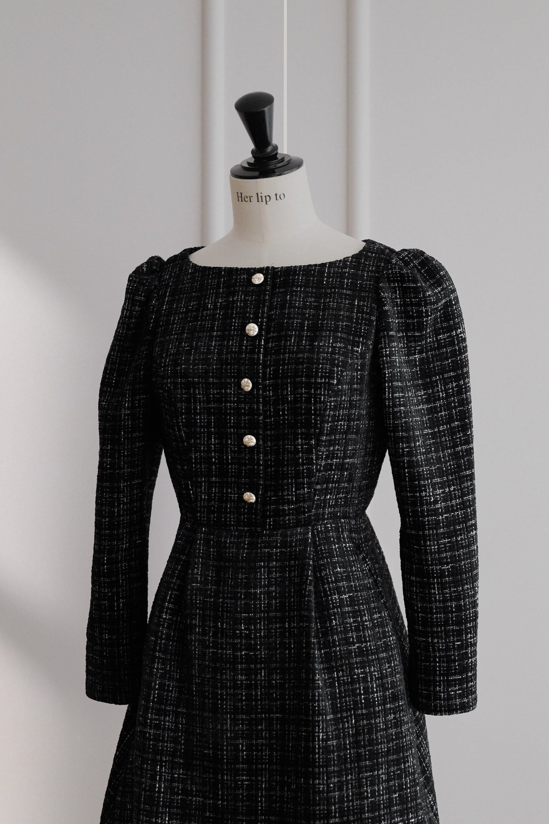 Mondrian Tweed Mini Dress