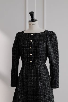 Mondrian Tweed Mini Dress