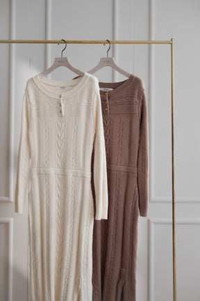Cecily Cable Knit Dress
