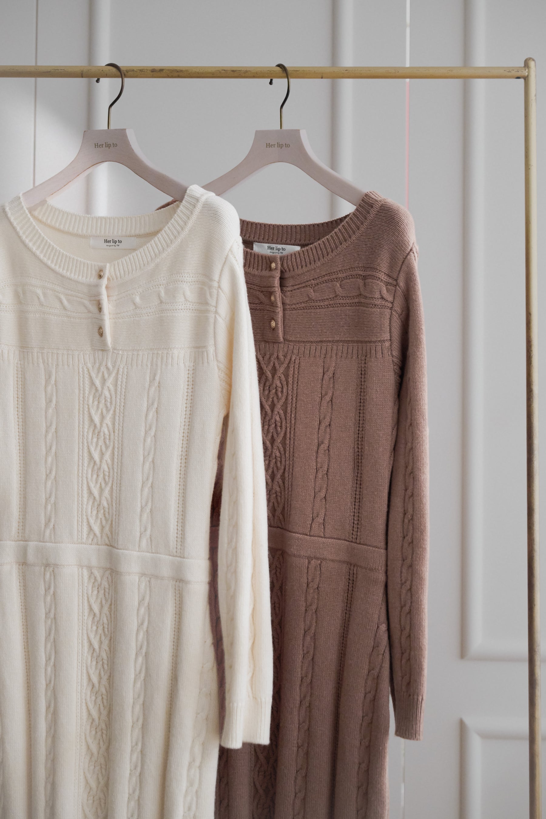 Cecily Cable Knit Dress