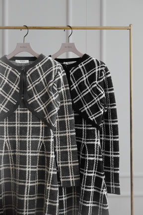 Pantheon Checked Knit Dress