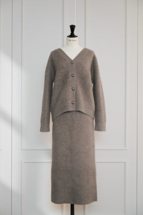 Airy Wool-Blend Skirt