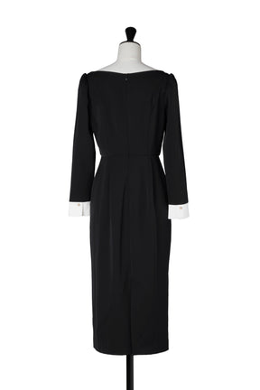 [Shipping in early November] Asymmetrical Collar Dress