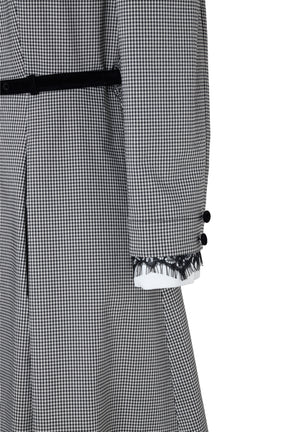 [Ships mid-November] Classic Monochrome Check Midi Dress