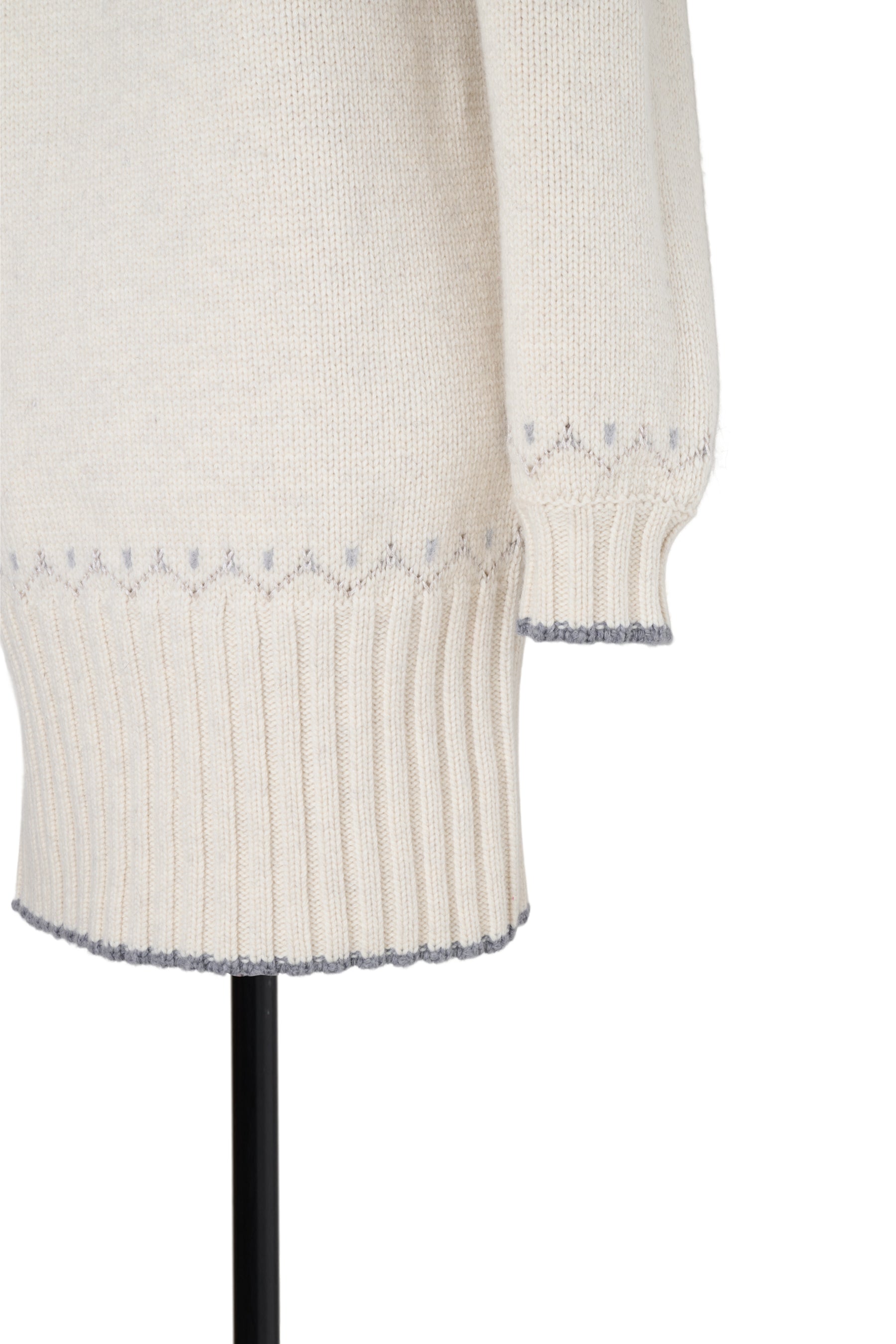 Heart Fair Isle Knit Mini Dress