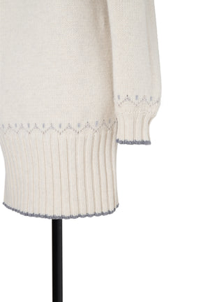 Heart Fair Isle Knit Mini Dress