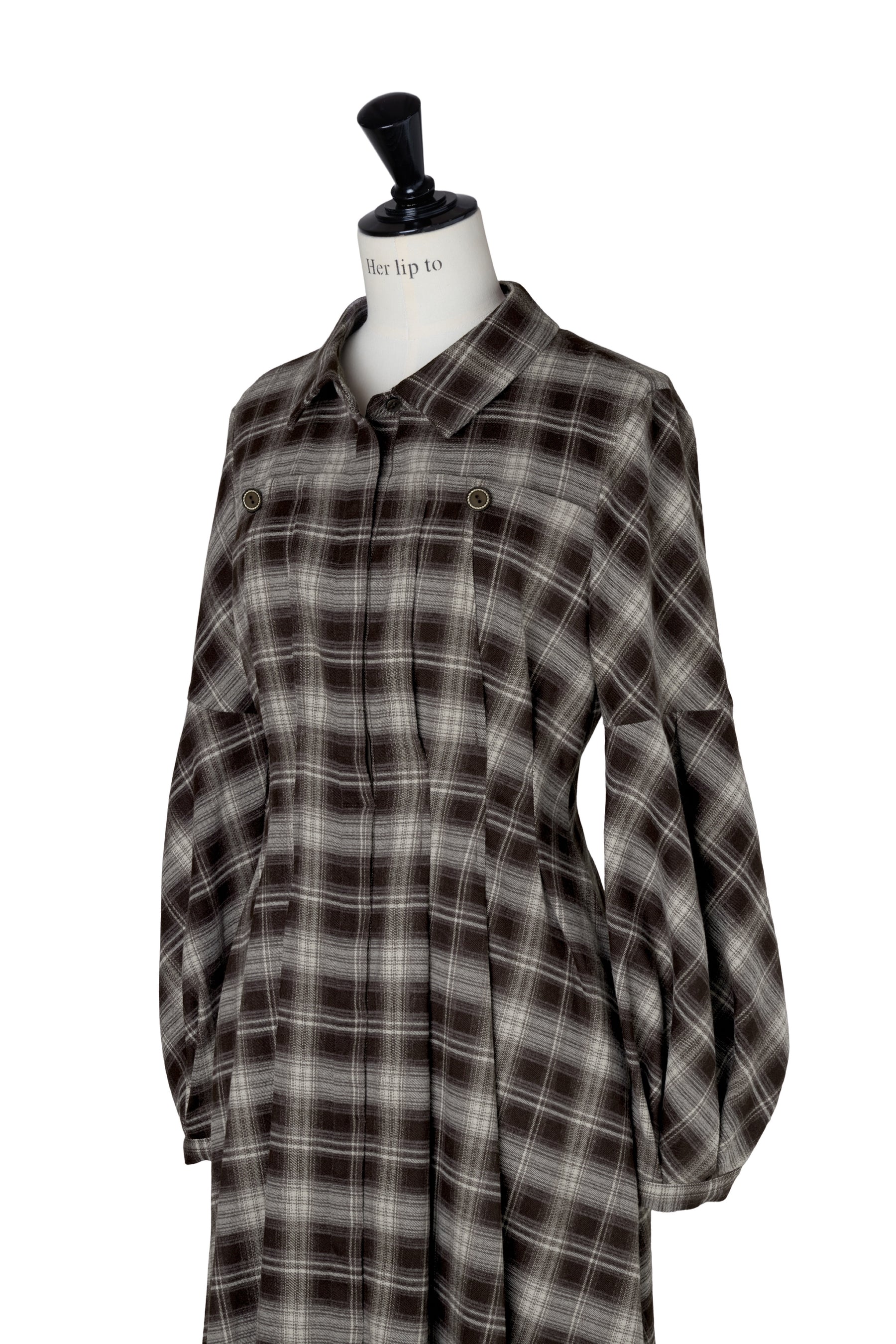 Marion Plaid Shirt Dress
