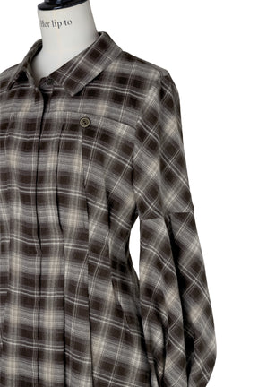 Marion Plaid Shirt Dress