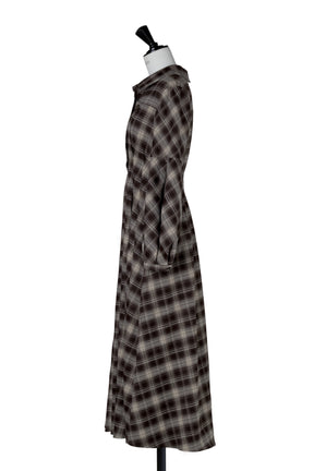 Marion Plaid Shirt Dress
