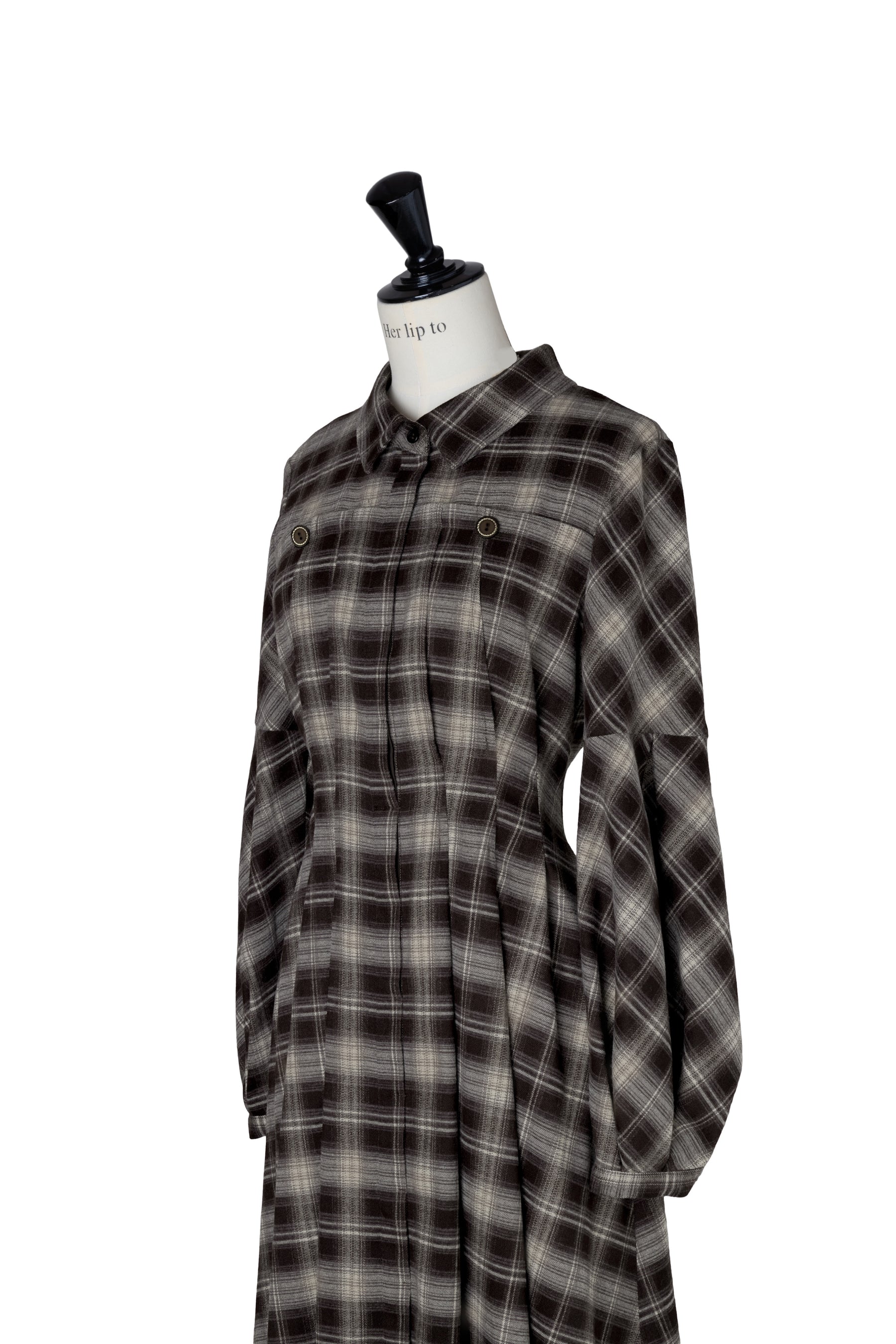 Marion Plaid Shirt Dress
