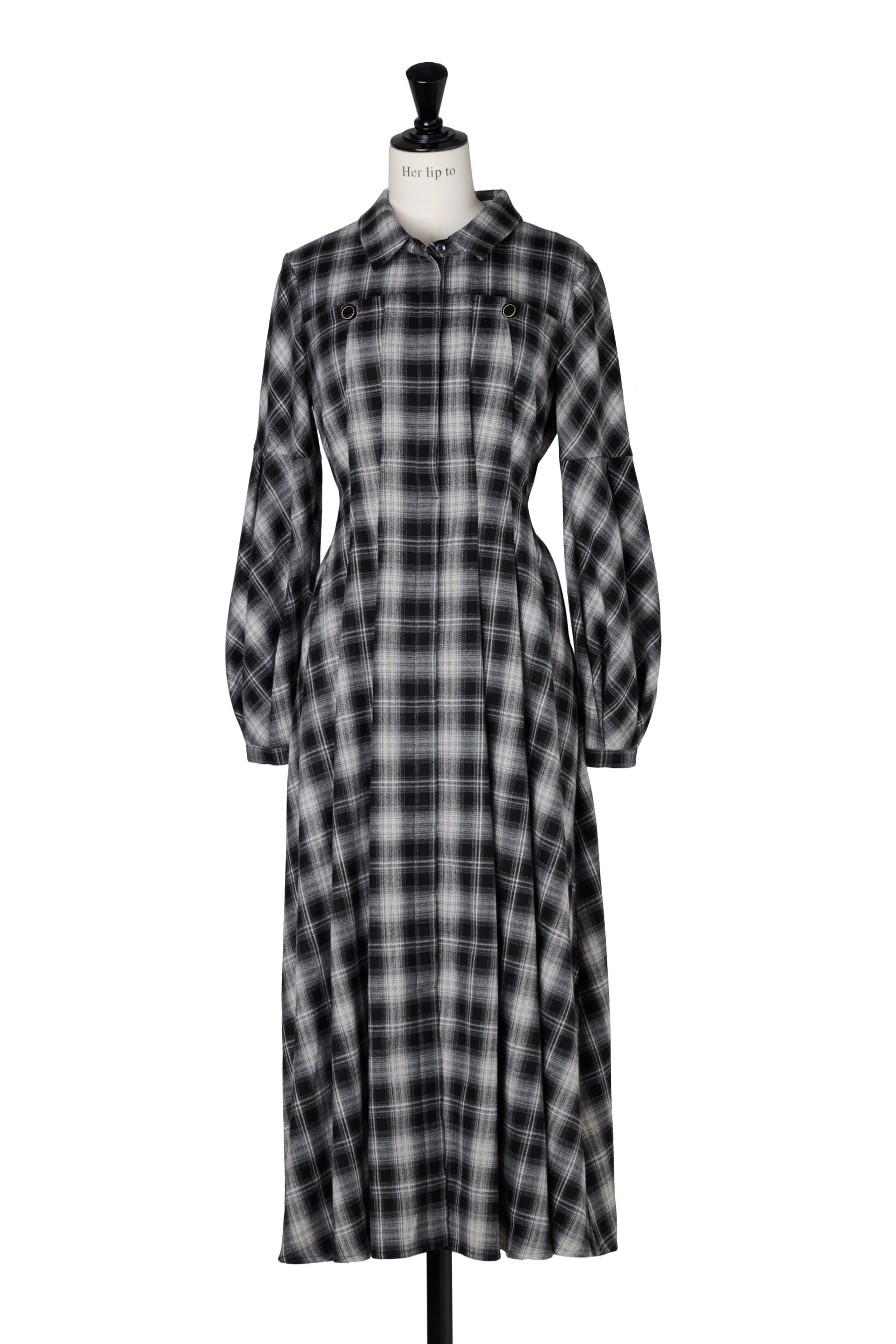 Marion Plaid Shirt Dress