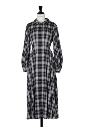 Marion Plaid Shirt Dress