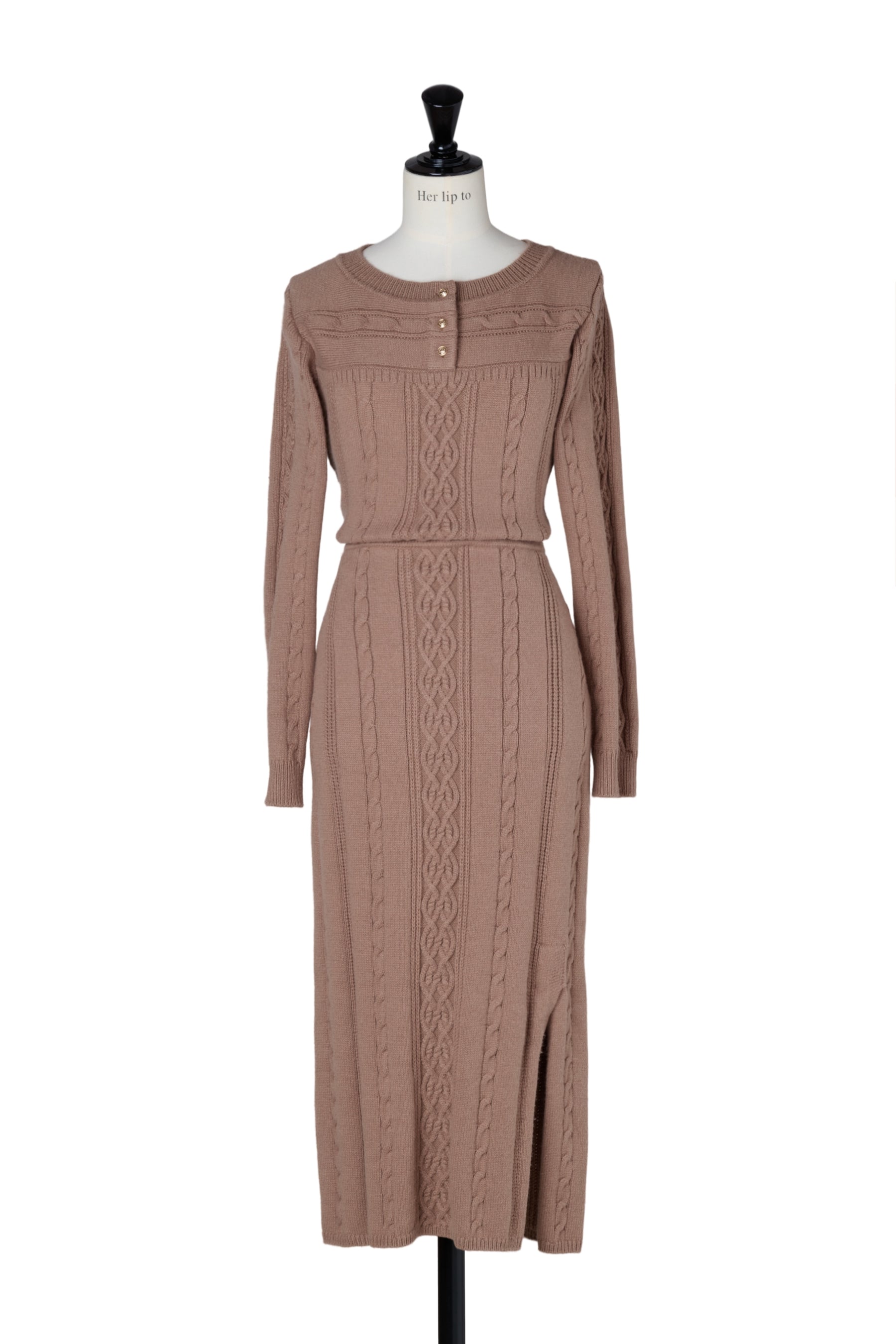 Cecily Cable Knit Dress
