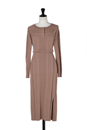 Cecily Cable Knit Dress